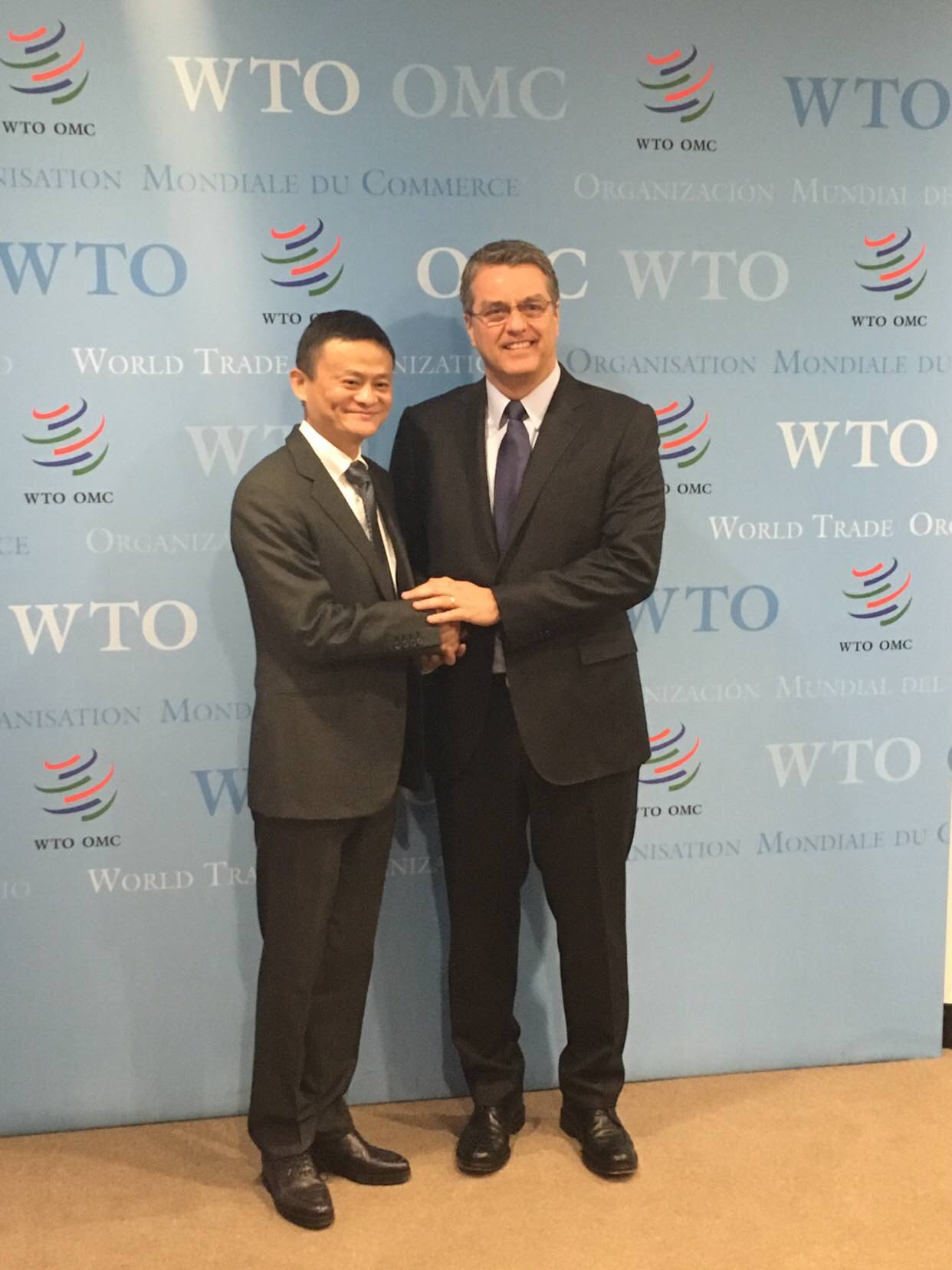 马云联合国第二站:与WTO总干事共话eWTP发