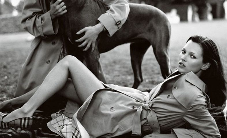 为Burberry拍摄广告的Kate Moss