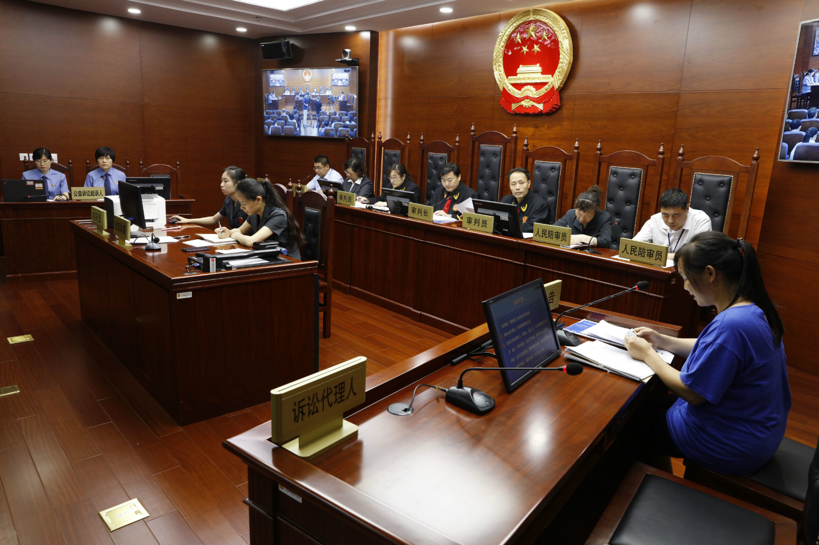 图说:5月16日,北京首例检方提起的打假公益诉讼在北京市四中院开庭审理。_meitu_3